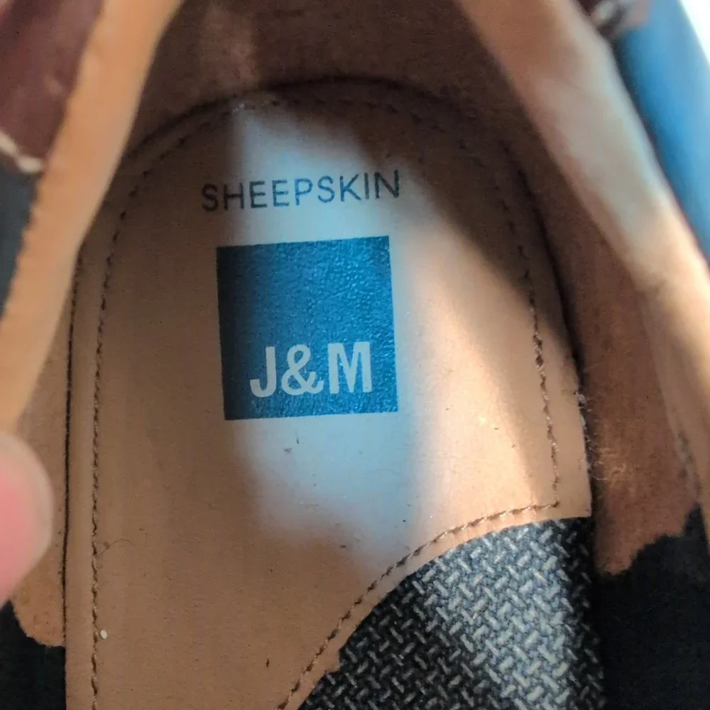 J&M‎ Men's Blue Derby Oxfords Size 11